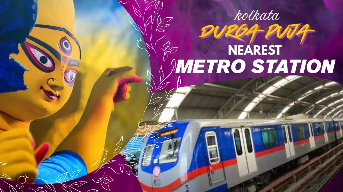 Durga Puja Pandals and Metro station