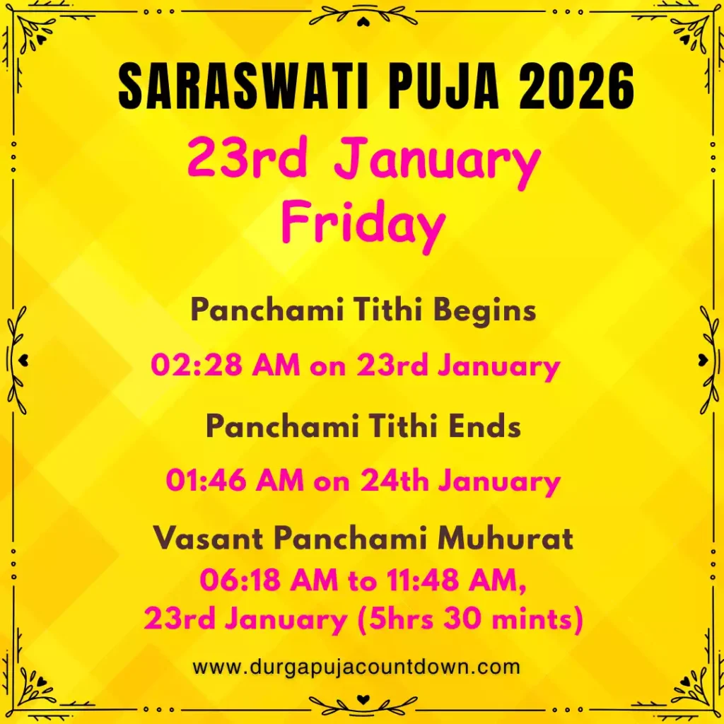 Saraswati Puja 2026