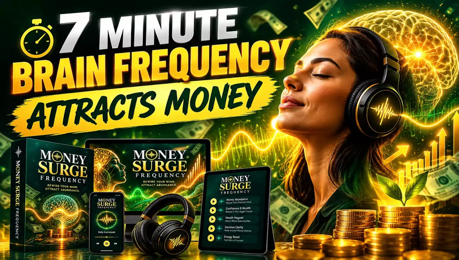 This Simple 7 Minute Brain Frequency Attracts Money
